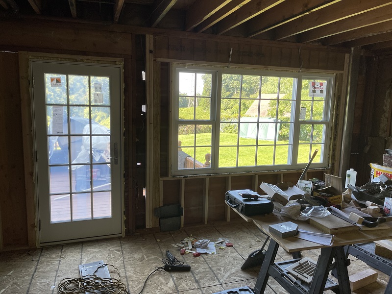 Andersen A Series hinged patio door and window replacement in Scarsdale